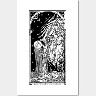 Queen of the Most Holy Rosary & St. Dominic Posters and Art